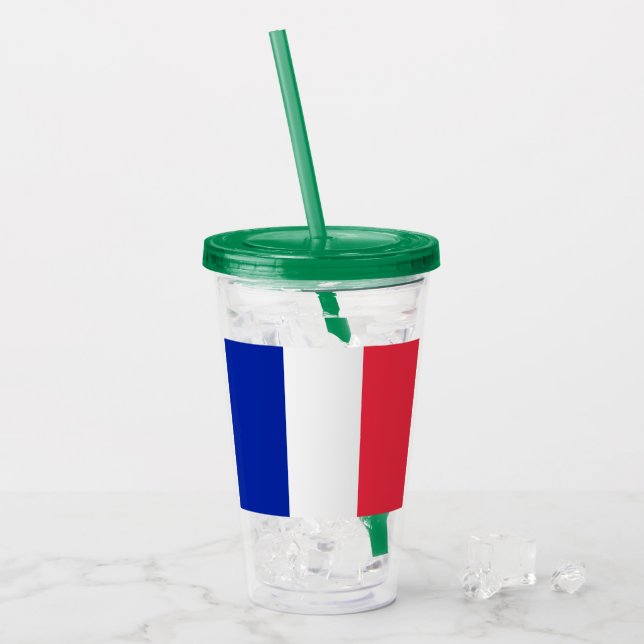 Copo De Acrílico França (Gelo frontal)