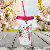 Fruto do Espírito floral rosa