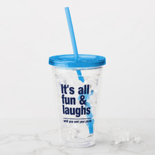 Copo De Acrílico FUN & LAUGHS nome personalizado