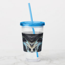 Copo De Acrílico Galaxy Acrylic Pour Tumbler