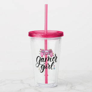 Copo De Acrílico Gamer Girl