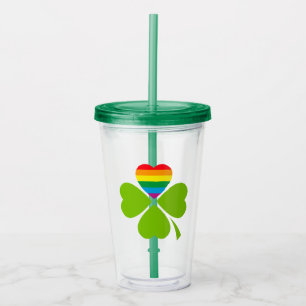 Copo De Acrílico Gay Lucky Clover