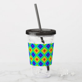 Copo De Acrílico Geometric Topography - Acrylic Tumbler