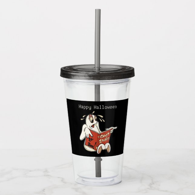 Copo De Acrílico Ghost Stories Halloween (Frente)