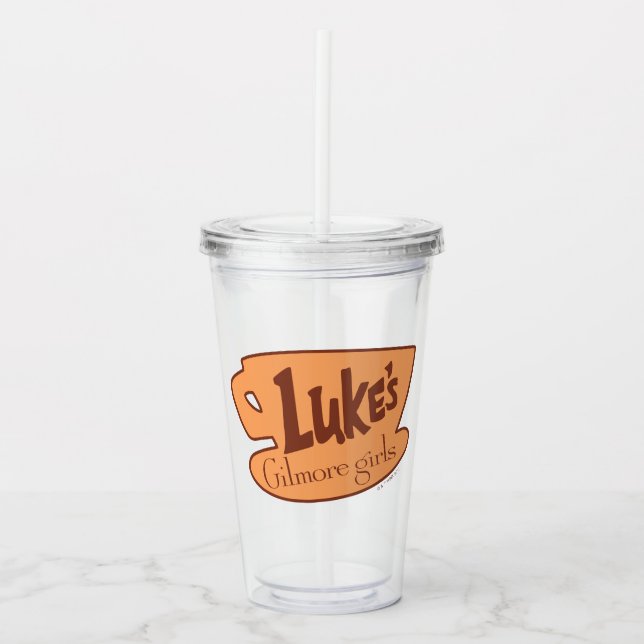 Copo De Acrílico Gilmore Girls | Logotipo do restaurante Luke (Frente)