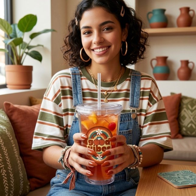 Copo De Acrílico Good Vibes (Criador carregado)