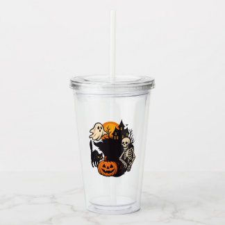 Copo De Acrílico Halloween Acrylic Tumbler