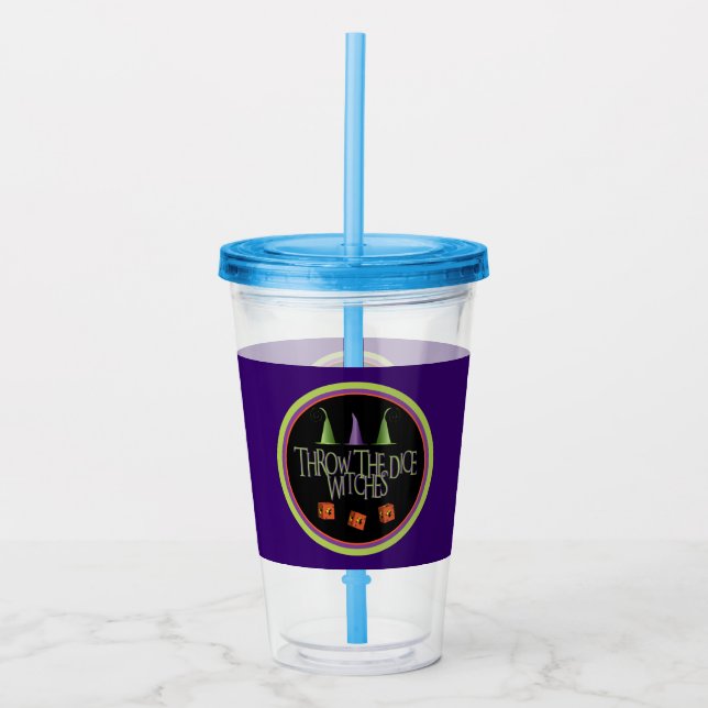Copo De Acrílico Halloween Joga O Dice Bruxas Festa Bunco (Frente)