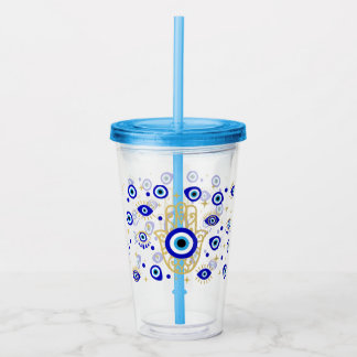 Copo De Acrílico Hamsa Mau Eye