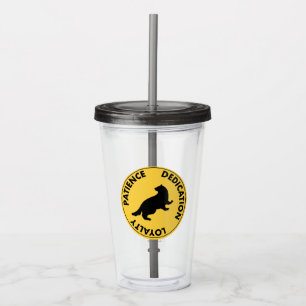 Copo De Acrílico Harry Potter   Características da Casa HUFFLEPUFF™