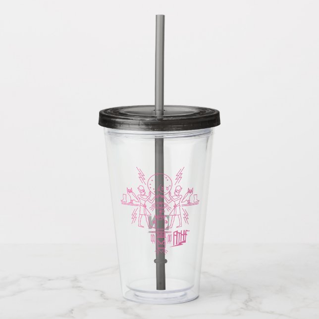 Copo De Acrílico Hieroglifo da Força de Fome de Aqua Teen (Frente)