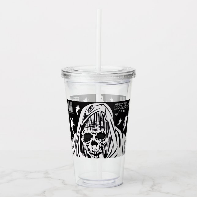 Copo De Acrílico HORROR Comics Tumbler (Frente)