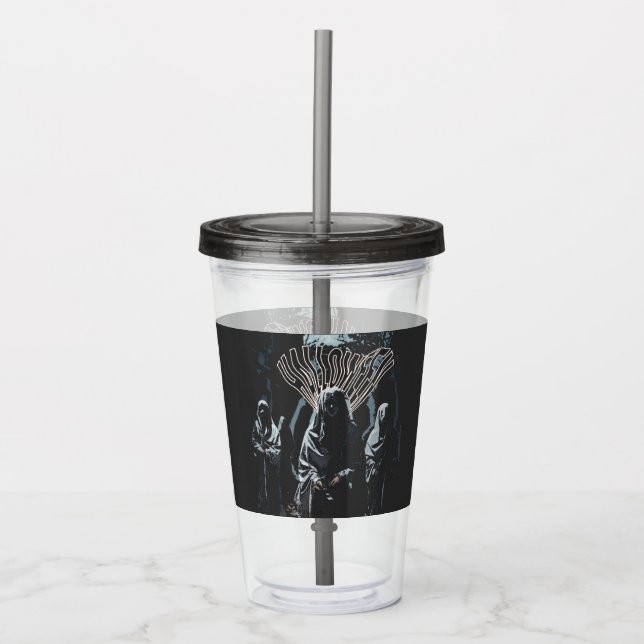 Copo De Acrílico Horrores Modernos do Dia das Bruxas Assustadoras (Frente)