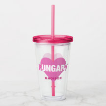 Húngaro Love Custom Name Tumblers