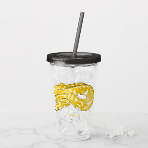 Copo De Acrílico Ilustração de cobra de pitão birmanês