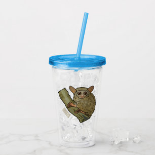 Copo De Acrílico Ilustração de desenho animado de Tarsier