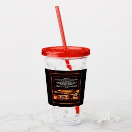 Copo De Acrílico Imagens de Escritura 02