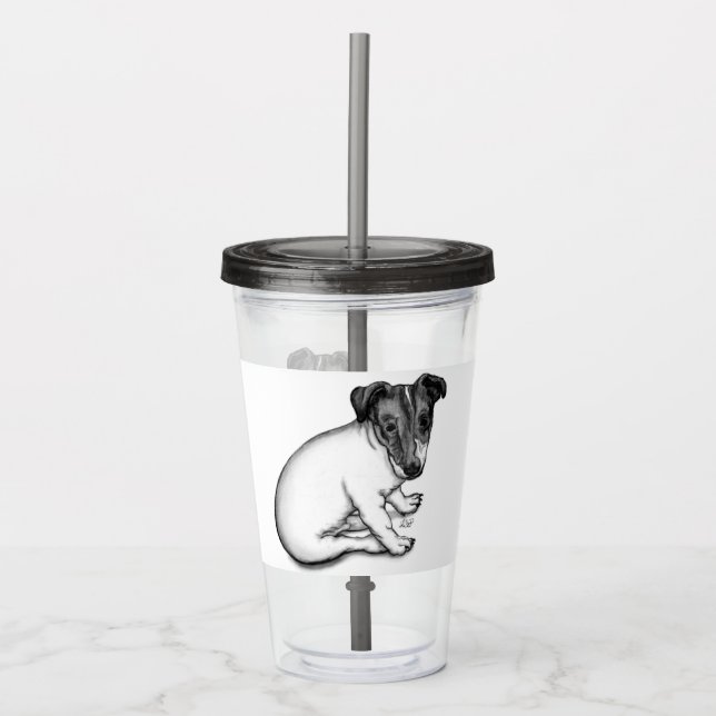 Copo De Acrílico Jack Russell Puppy 10 semanas (Frente)