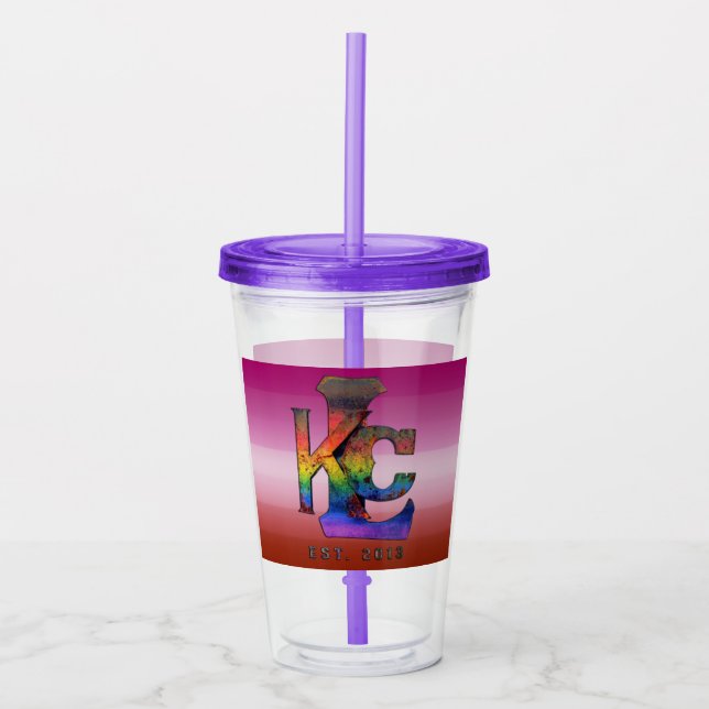 Copo De Acrílico KCL Lésbica Pride Tumbler (Frente)