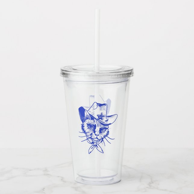 Copo De Acrílico Kitty Tumbler de Acrílico (Frente)