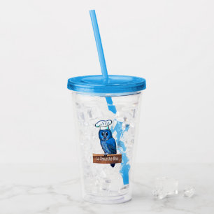 Copo De Acrílico La Chouette Bleue Cafe