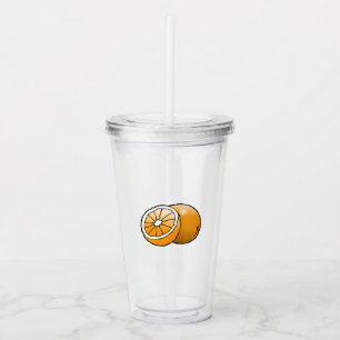 Copo De Acrílico Laranja - Tumbler acrílico