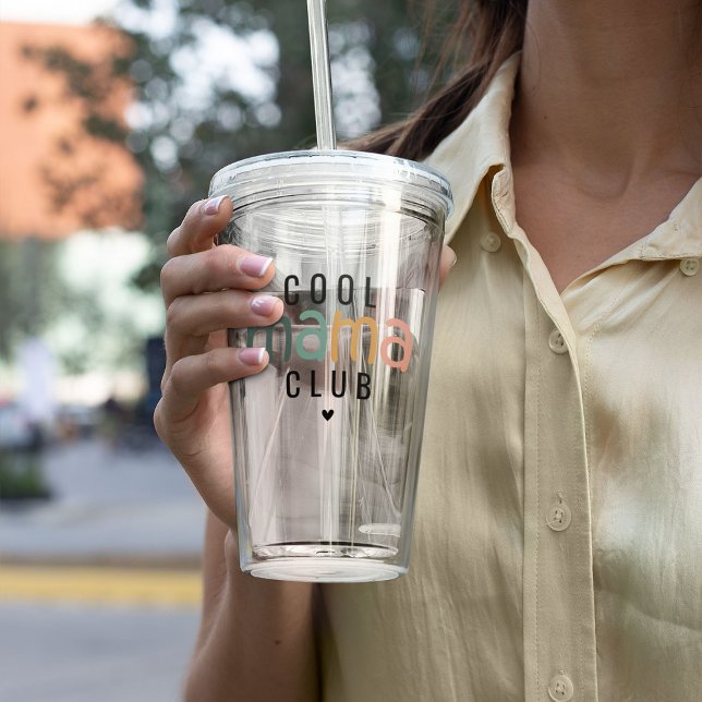 Copo De Acrílico Legal Clube da Mãe, Presente da Mãe (Criador carregado)