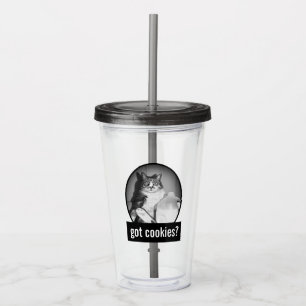 Copo De Acrílico Leite De Bebendo De Gato De Jug