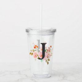 Copo De Acrílico Letra J