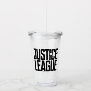 Copo De Acrílico Liga da Justiça  Logotipo da Liga da Justiça