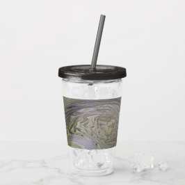 Copo De Acrílico Liquid Gold Acrylic Pour Tumbler