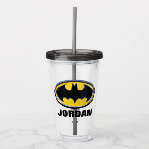 Copo De Acrílico Logotipo clássico do símbolo de Batman