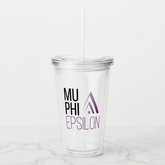 Copo De Acrílico Logotipo da Mu Phi Epsilon (Frente)