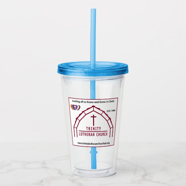 Copo De Acrílico Logotipo da Trinity no Tumbler  (Frente)
