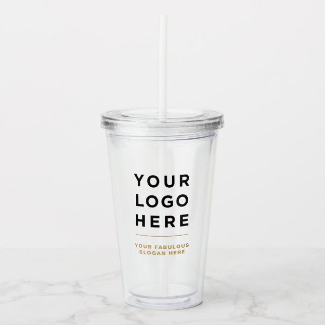 Copo De Acrílico Logotipo de camelo - Tumbler acrílico com palha se (Frente)