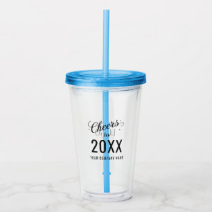 Copo De Acrílico Logotipo e nome comercial personalizável de novo a