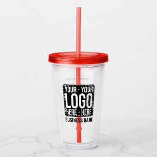 Copo De Acrílico Logotipo Empresarial Personalizado Empresa Corpora