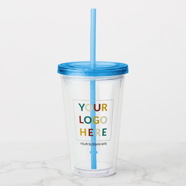 Copo De Acrílico Logotipo Personalizado No Mínimo Com Tumbler Acrír (Frente)