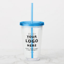 Copo De Acrílico Logotipo Personalizado Promoção Empresarial Adicio