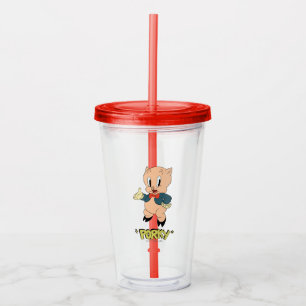Copo De Acrílico LOONEY TUNES™ - Raios Retroativos Porky Pig