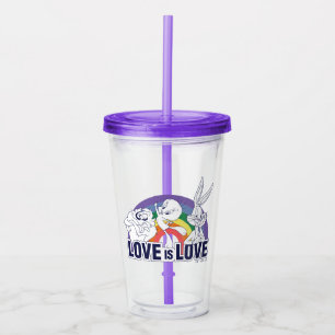 Copo De Acrílico LOONEY TUNS™ - Amor é Amor