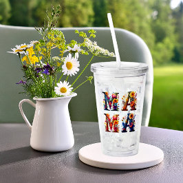 Copo De Acrílico MAMA Floral