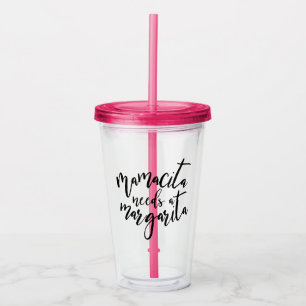 Copo De Acrílico Mamacita precisa um Tumbler de Margarita