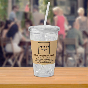 Copo De Acrílico Marca comercial Light Brown em Tumbler acrílico