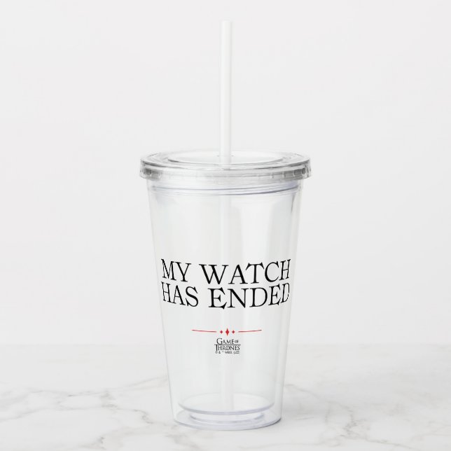 Copo De Acrílico Meu Relógio Acabou (Frente)