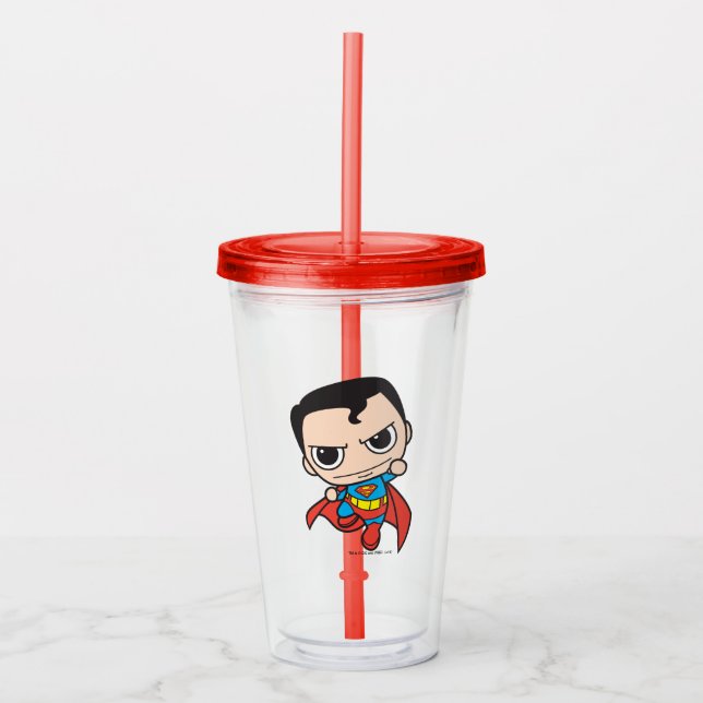 Copo De Acrílico Mini Superman Flying (Frente)