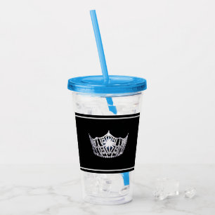 Copo De Acrílico Miss América Silver Crown - Tumbler
