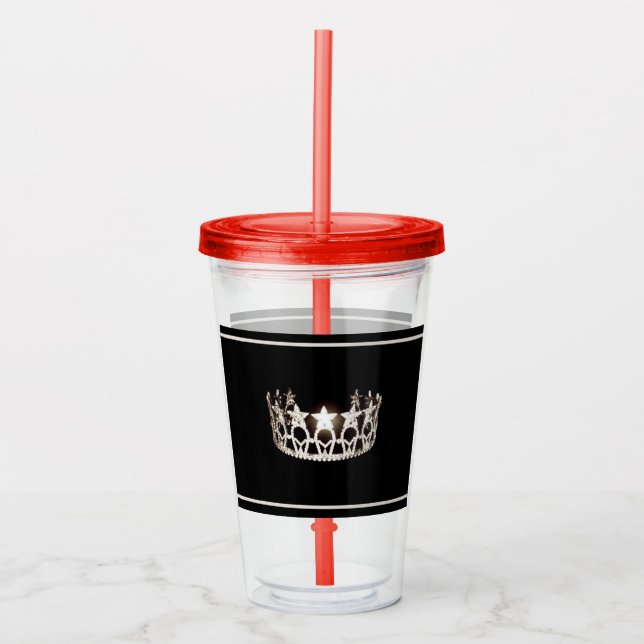 Copo De Acrílico Miss USA Silver Crown Acryler (Frente)