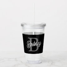 Monograma Moderno Nome do Elegante Script de Cinza