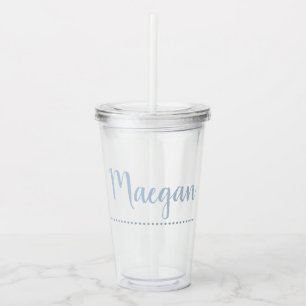 Copo De Acrílico MONOGRAMA Tumbler pontilhado
